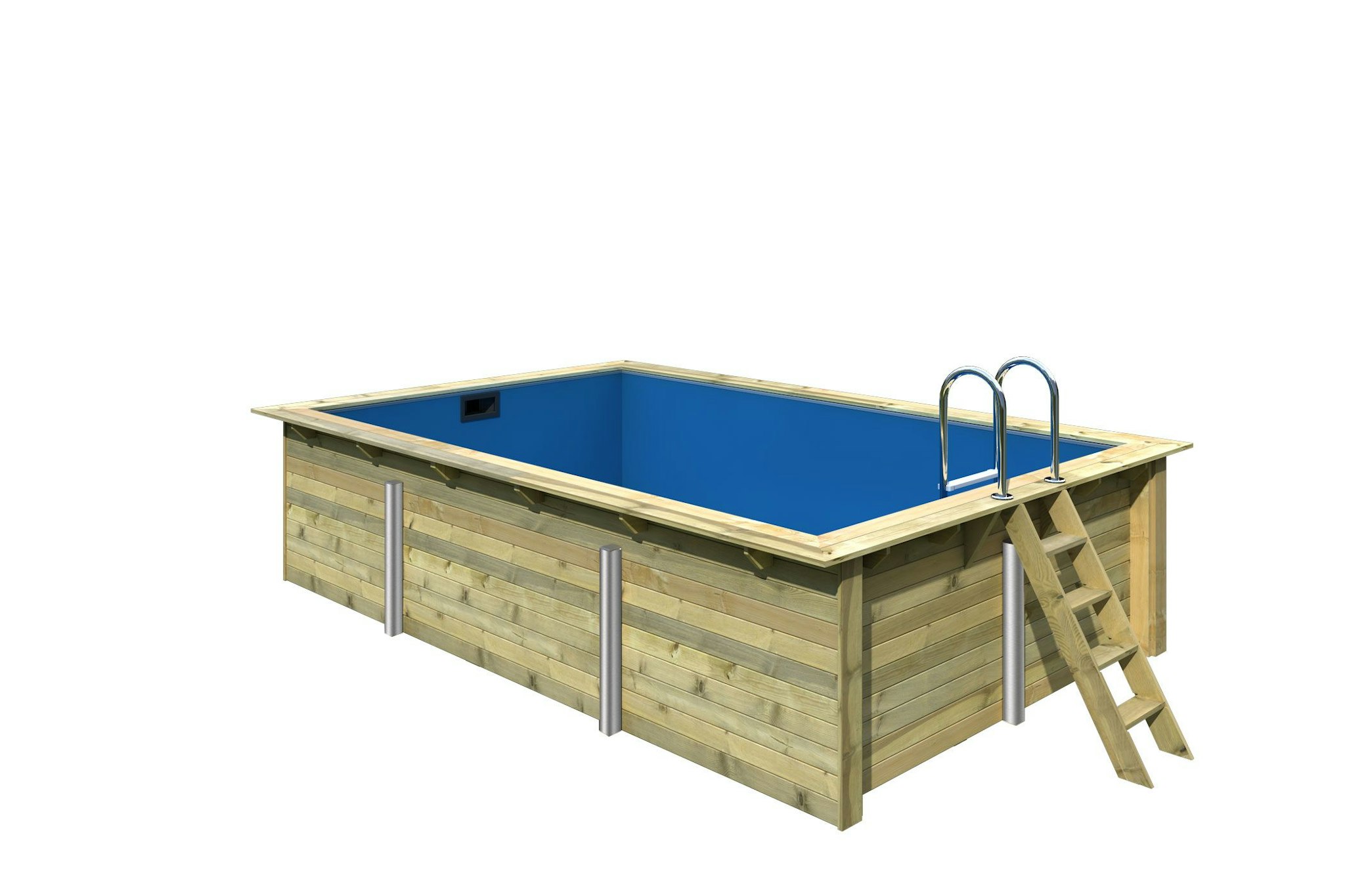 Karibu Rechteck Pool Gr. 3 - 350 x 530 cm - kesseldruckimprägniert Sparset mit Filteranlage - Klimacare24 Karibu Rechteck Pool Gr. 3 - 350 x 530 cm - kesseldruckimprägniert Sparset mit Filteranlage