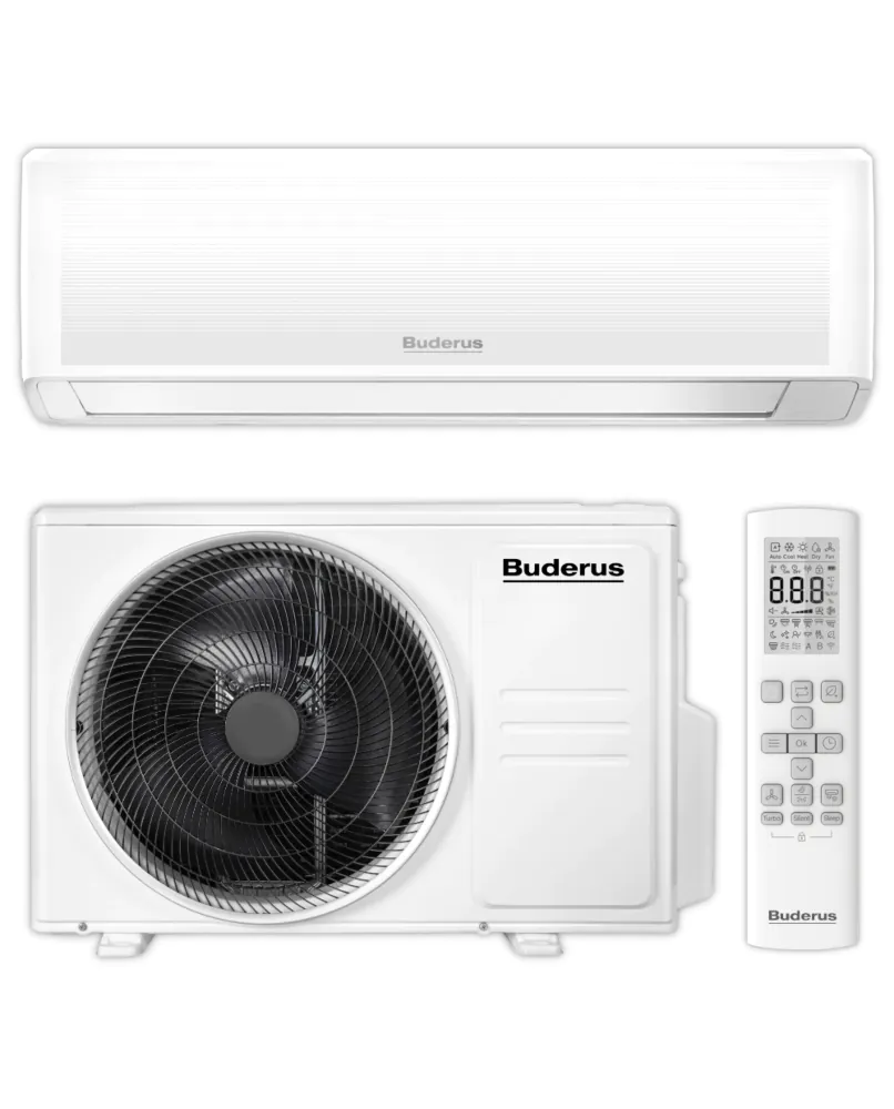 Buderus Split Klimaanlage Komplett-Set | Logacool AC186i.3 | Weiß | 5