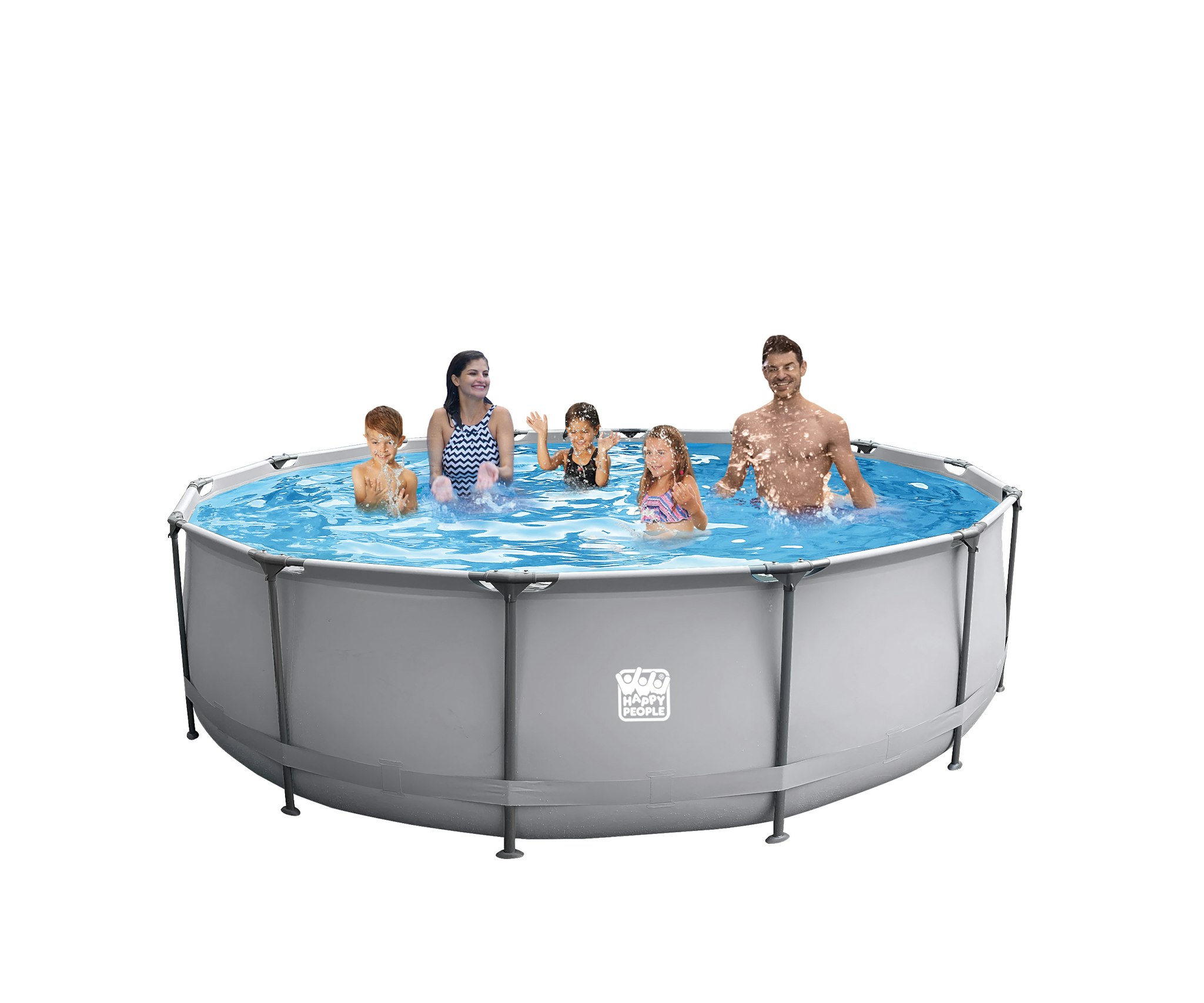 Happy People Stahlrahmenpool-Set