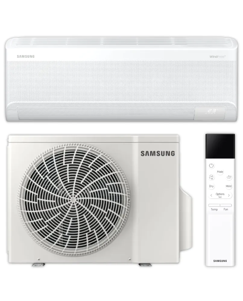 Samsung Split Klimaanlage Komplett-Set | WindFree Comfort | AR60F09C1 | 2 - Klimacare24 Samsung Split Klimaanlage Komplett-Set | WindFree Comfort | AR60F09C1 | 2