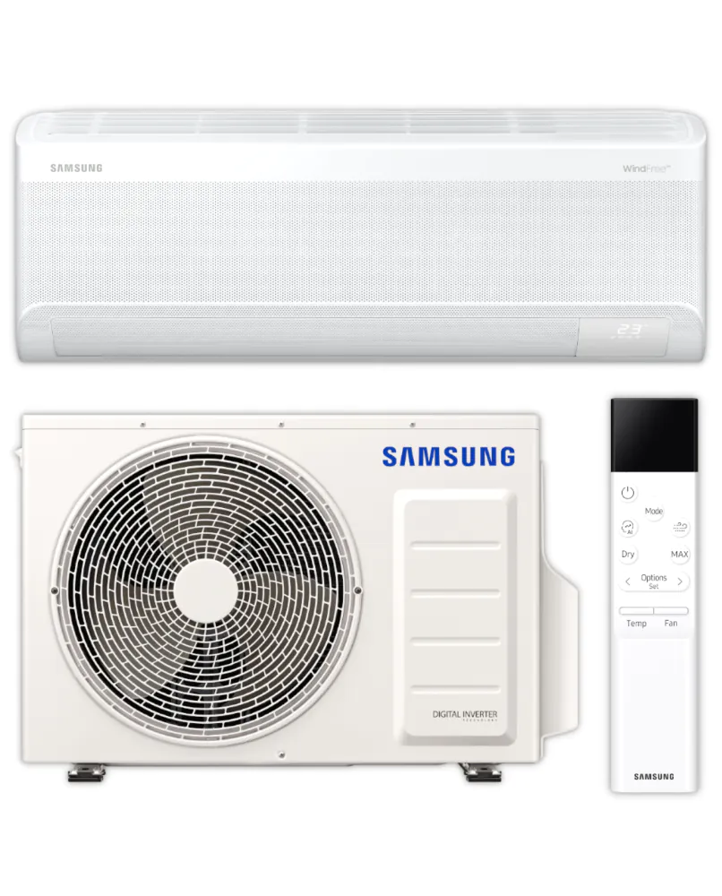 Samsung Split Klimaanlage Komplett-Set | WindFree Elite | AR70F09CA | 2