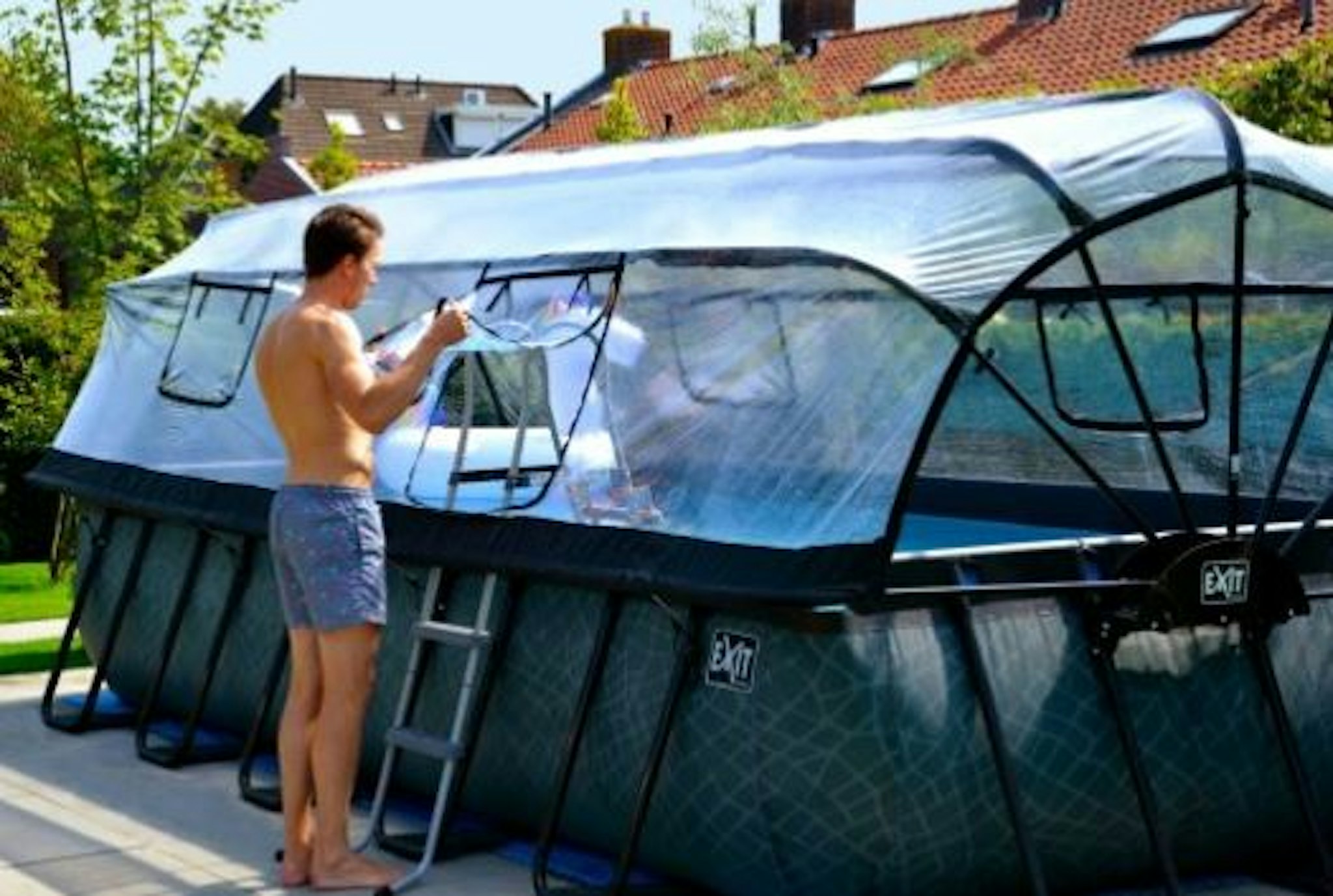 exit-rahmenpool-premium-mit-sandfilteranlage-und-sonnendach-540x250-cm-grau - Klimacare24