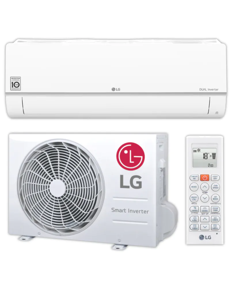 LG Split Klimaanlage Komplett-Set | STANDARD PLUS PC12SC | 3