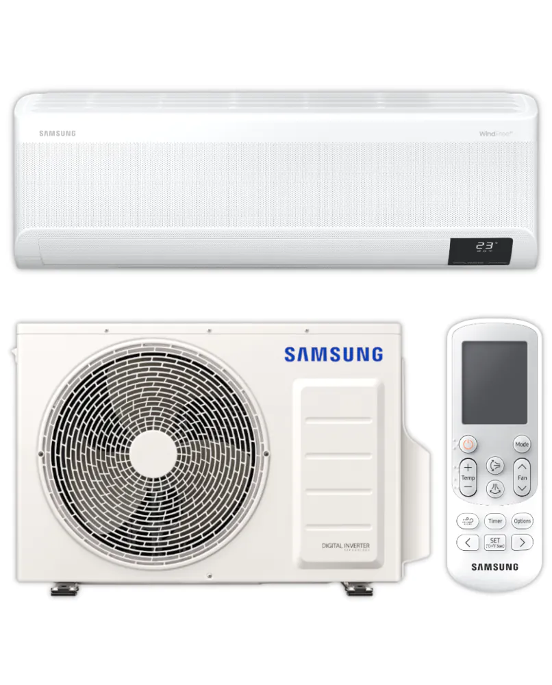 Samsung Split Klimaanlage Komplett-Set | WindFree Nordic Premium | 2