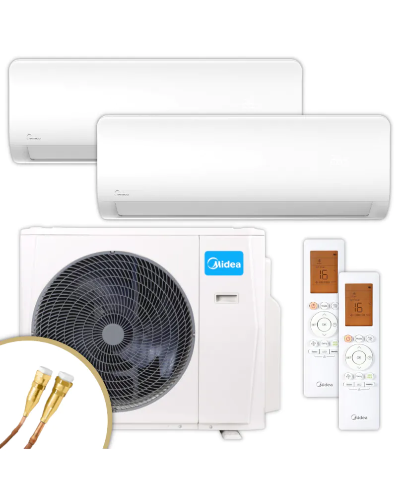 MIDEA Multisplit Klimaanlage | XTREME SAVE PRO | 2x2 - Klimacare24 MIDEA Multisplit Klimaanlage | XTREME SAVE PRO | 2x2